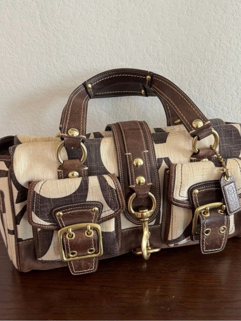 Coach Vintage Legacy Mandy 65th Anniversary Brown & Cream